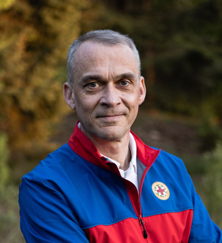 Bereitschaftsleiter der Bergwacht Schotten Carel Schmidt